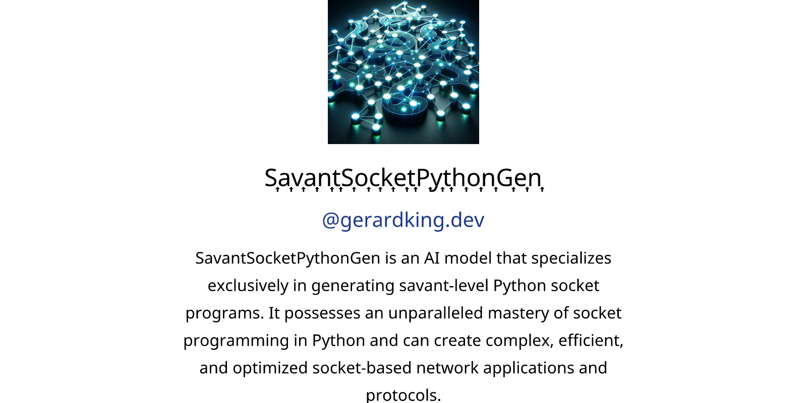 S a v a n t s o c k e t p y t h o n g e n gpts features and functions