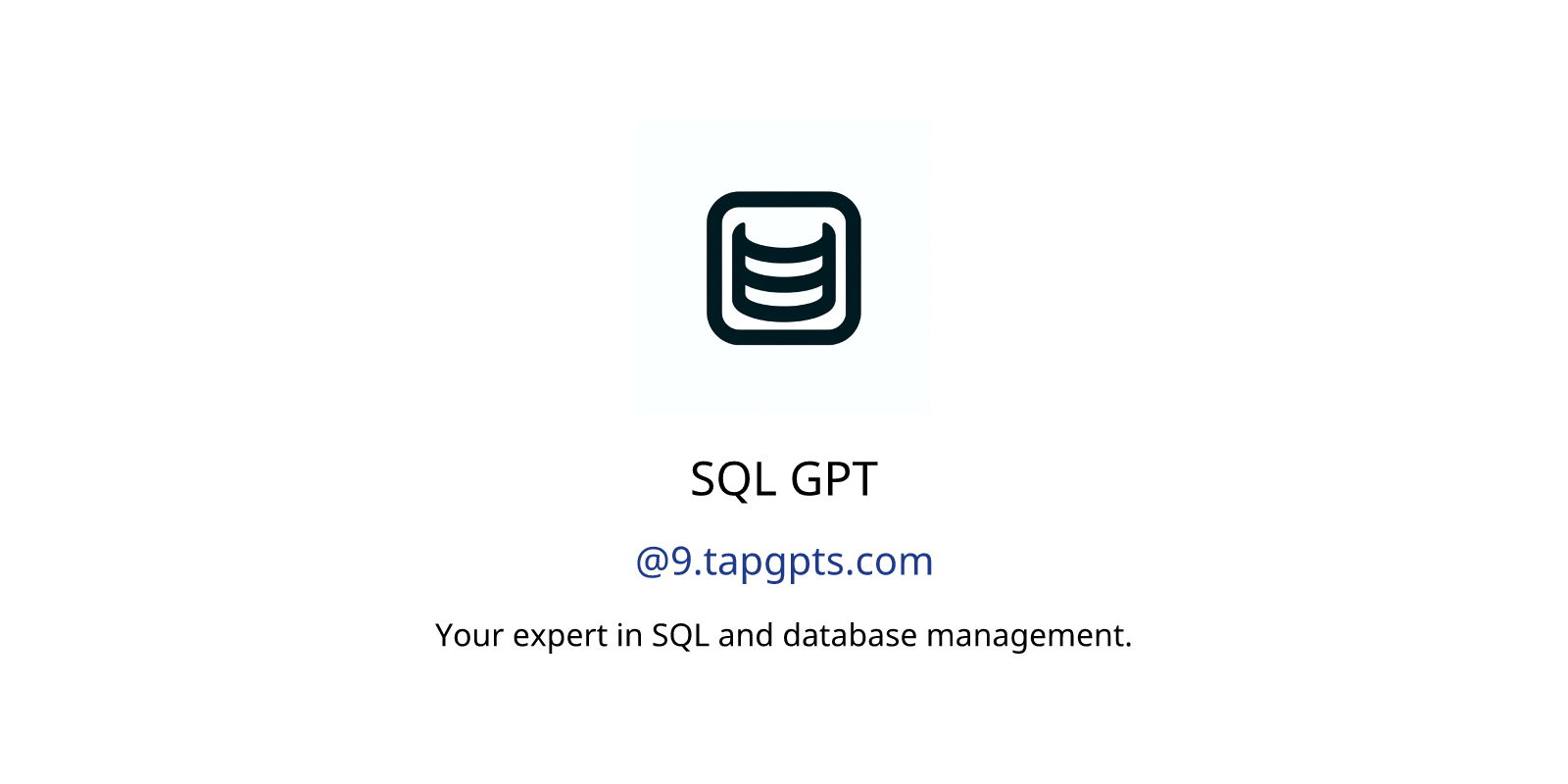 SQL GPT GPTs Features And Functions, Examples And Prompts | GPT Store