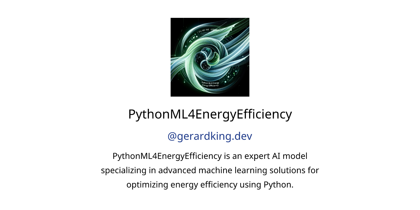 PythonML4EnergyEfficiency GPTs features and functions, examples and ...