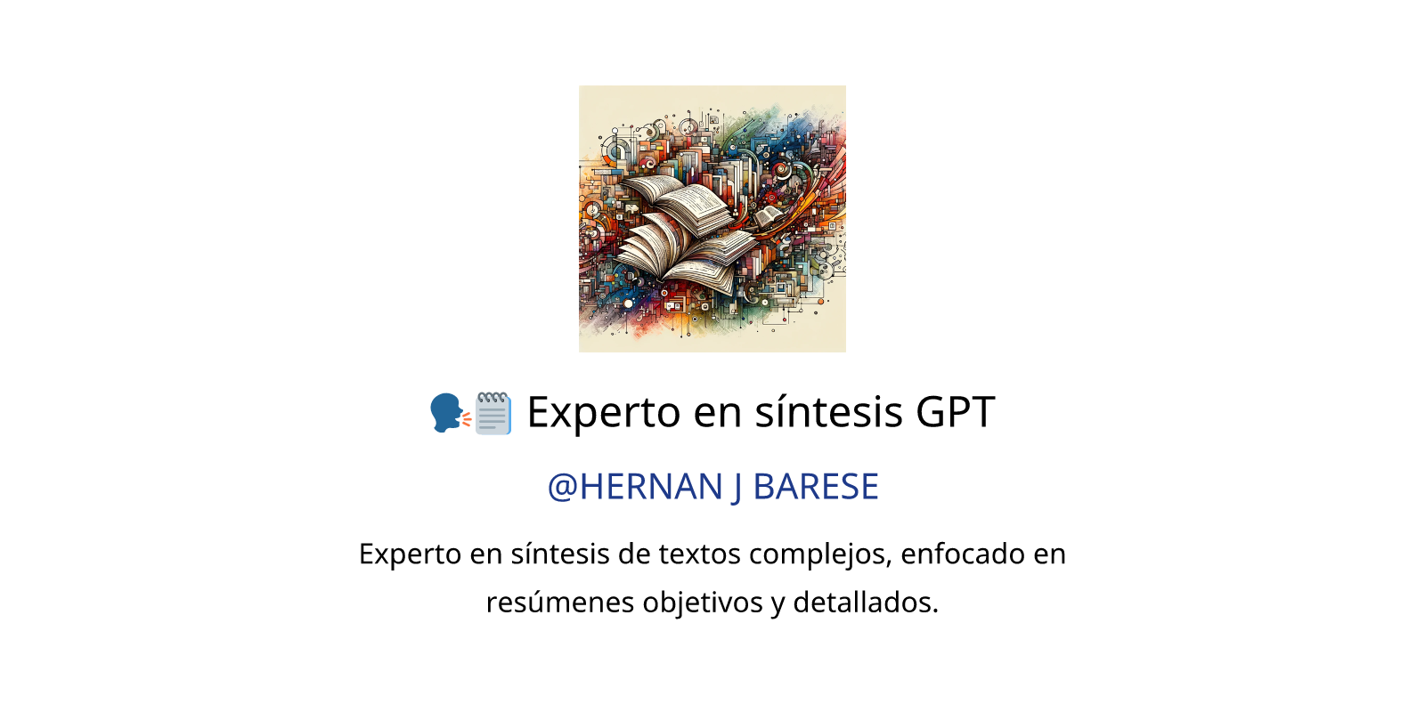 🗣️🗒️ Experto En Síntesis Gpt Gpts Features And Functions Examples And Prompts Gpt Store