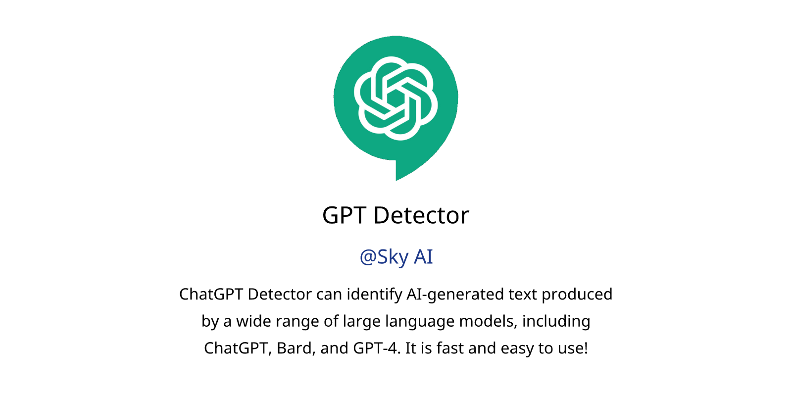 GPT Detector GPTs Features And Functions, Examples And Prompts | GPT Store