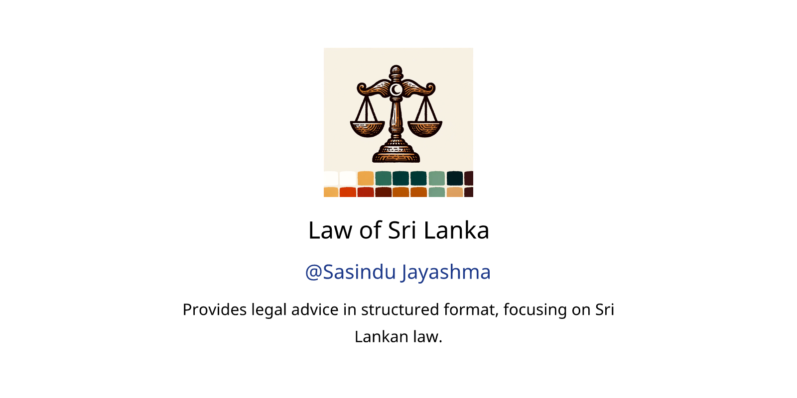 Law of Sri Lanka GPTs author, description, features and functions ...