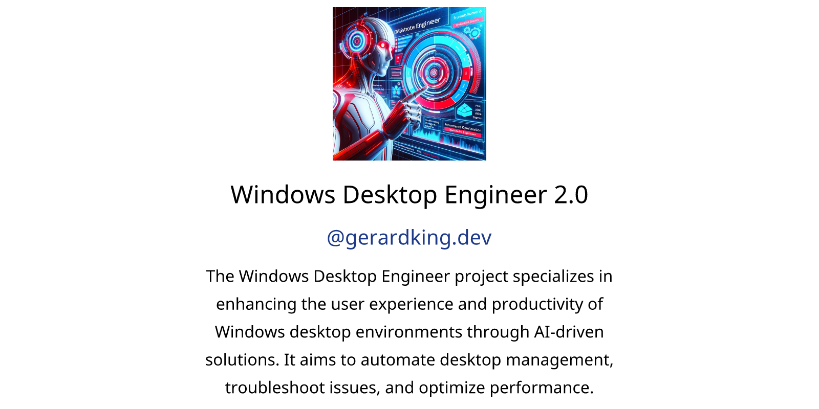 Windows Desktop Engineer 2.0 GPTs author, description, features and functions, examples and