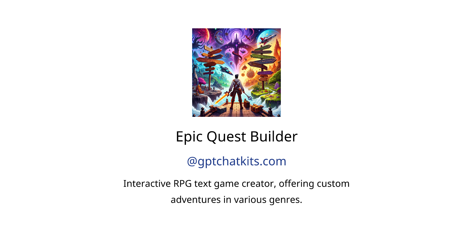 Epic Quest Builder GPTs author, description, features and functions